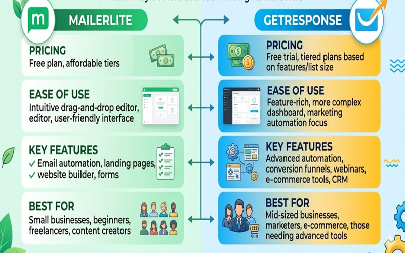 Read more about the article MailerLite vs GetResponse 2026: Which Email Tool is Actually Worth the Price? 