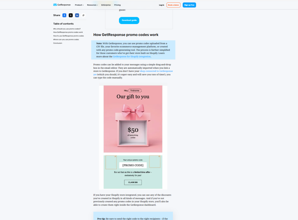 MailerLite vs GetResponse:  GetResponse Promote Code